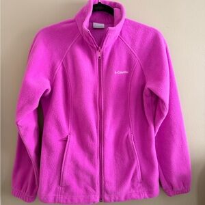 Columbia Women’s Pink Full Zip Fleece Jacket Size M